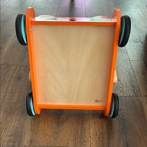 Cossy Wooden Baby Learning Walker Toddler Orange Fox Wooden Push - Picture 5 of 8